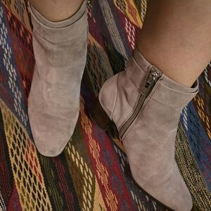 Essex Lane Taupe Suede Ankle Boots